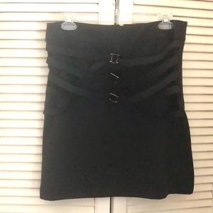 Kardashian Kollections Vintage 2012 A Line Skirt with Metal Accents Large